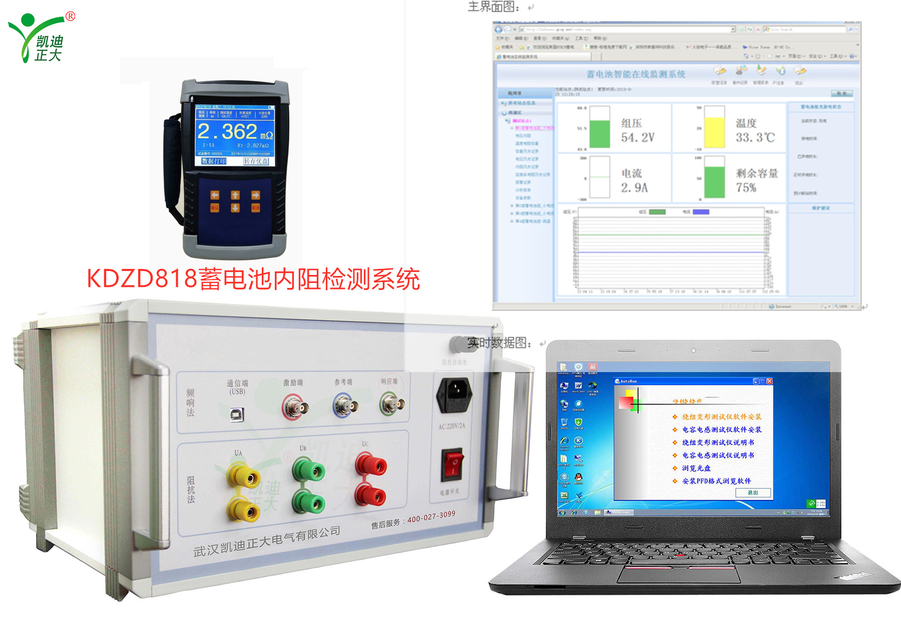 KDZD818蓄電池內阻檢測係統有什麽（me）特點？